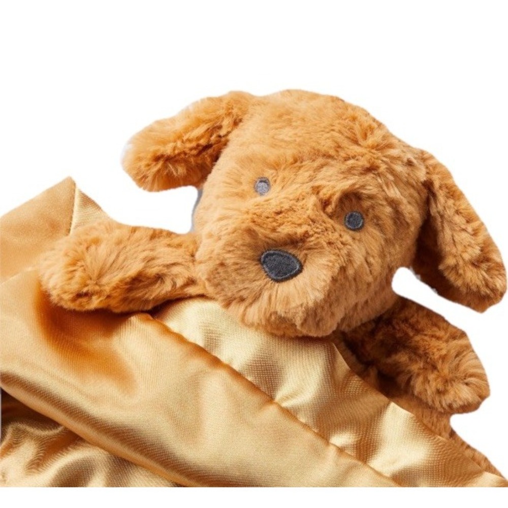 New Cloud Island Baby Puppy Dog Lovey Brown Plush Newborn Comfort Security Toy - Picture 4 of 4